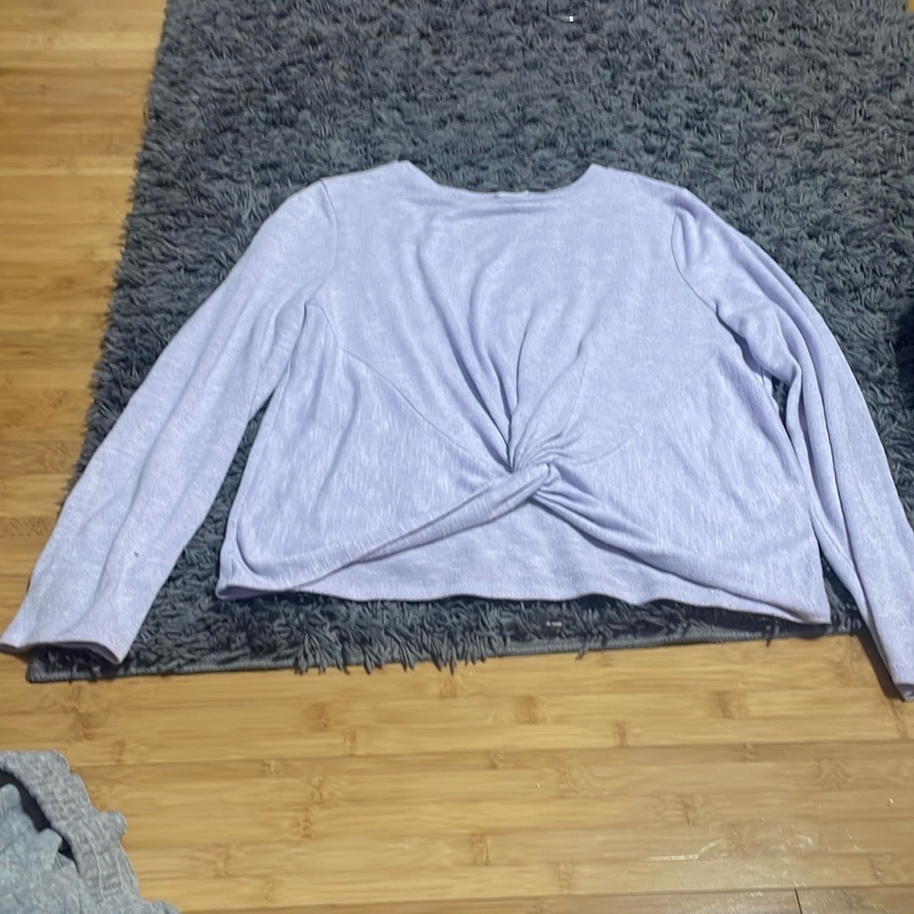 light purple long sleeve